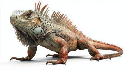 Obraz premium Iguana,Pictures,Funny,Generative AI