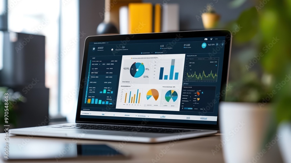 Aufkleber comprehensive financial dashboard displaying key performance indicators.