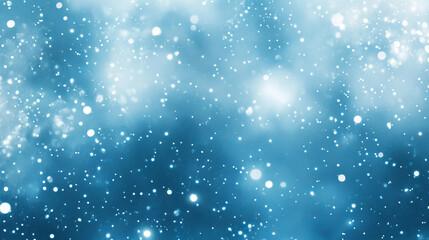 Obraz premium A soft blue background with twinkling stars, like a night sky. The design is simple and blurry, making it look like a distant galaxy. It's perfect for creating space-themed designs.