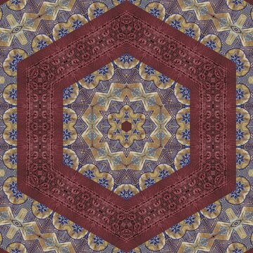 Embroidery and batik design concept. Antique art for clothing print, sublimation block etc. New trendy wallpaper, cover photo, interior decoration idea. Abstract pattern for the carpet background