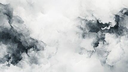 Fototapeta premium Aquarelle painting of a stormy sky