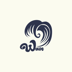 wave logo vector
