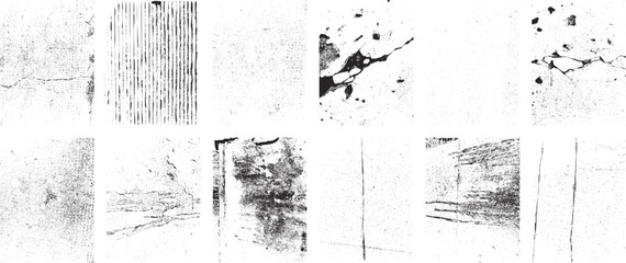 Grunge Backgrounds set. Big collection of vector overlay, distress, textures .Simply Place illustration over any Object to Create grungy ,splattered , dirty effect .Various texture for your design.