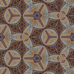 Traditionally combined tie dye batik and embroidery design made with sublimation block print. Allover design made for stitch work or printing on fabric, dress, carpet, shawls, pillowcase, curtains etc