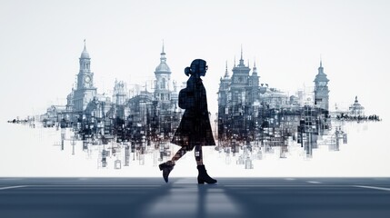 Exploring History in Augmented Reality: Cartoon-style 3D Cityscape with Past Events Layered on Present-Day Architecture, Generative AI