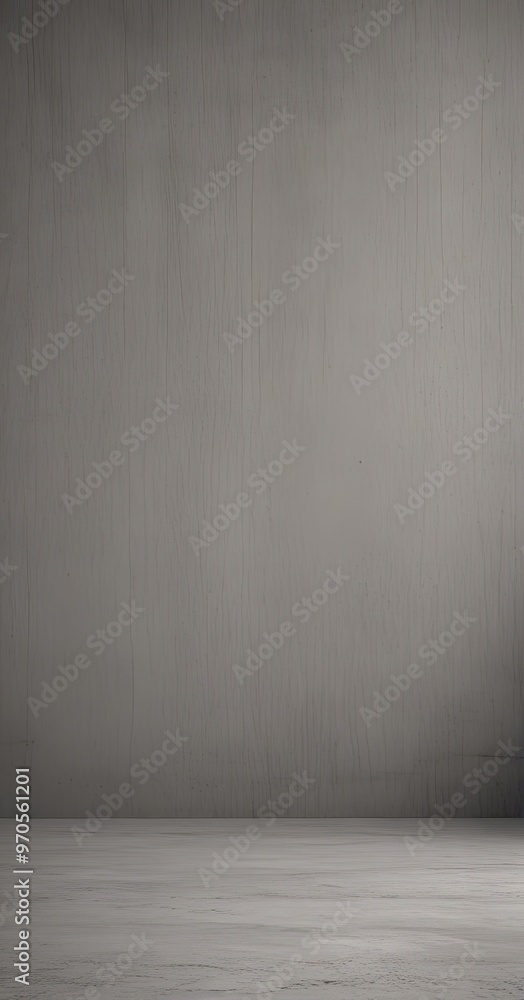 Poster a gray concrete wall with a horizontal line running across it, set against a plain white background.