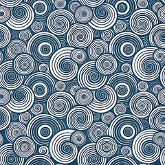 Abstract chaotic circles design pattern background