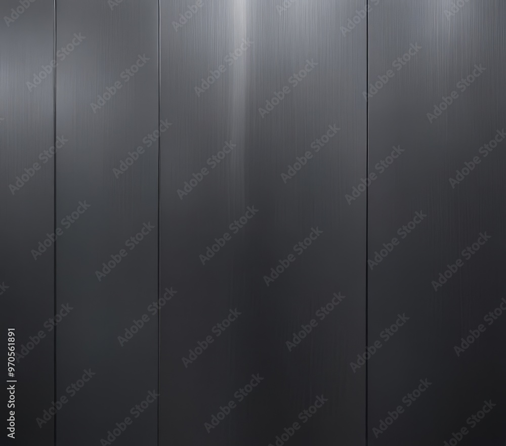 Poster a series of vertical black panels arranged in a grid-like pattern, creating a uniform and monochromatic visual effect.