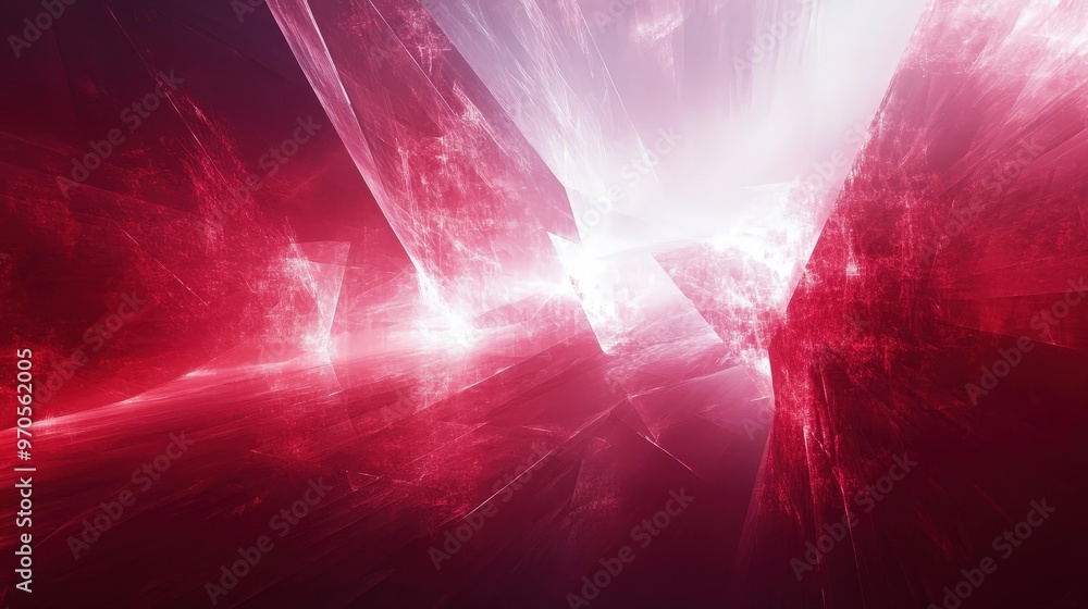 Poster create an abstract background that plays with light and shadow, using soft glows and sharp contrasts