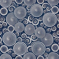 Abstract chaotic circles design pattern background