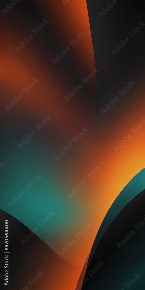Aufkleber a gradient background with a blend of orange, blue, and black colors, creating a visually striking and abstract composition.