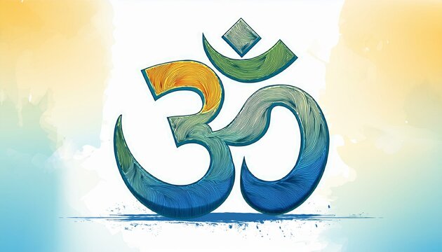 Om or Aum sign and symbol of hinduism