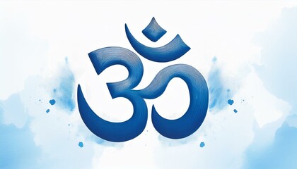 Naklejka premium Om or Aum sign and symbol of hinduism