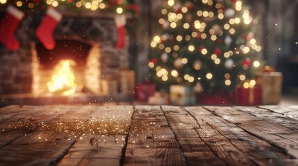 Obraz premium The Cozy Christmas Fireplace