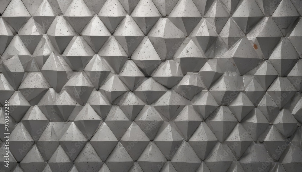 Aufkleber a close-up view of a textured surface composed of numerous triangular shapes arranged in a repeating pattern, creating a visually striking and geometric design.