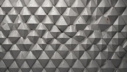 Obraz premium a close-up view of a textured surface composed of numerous triangular shapes arranged in a repeating pattern, creating a visually striking and geometric design.