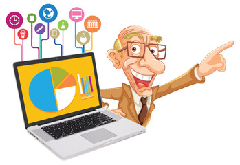 Business Presentation with Laptop