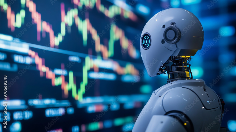 Aufkleber robots can now trade stocks using artificial intelligence.they analyze financial charts and data to 