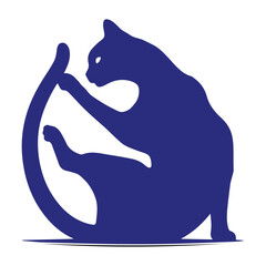 Cat logo icon vector design