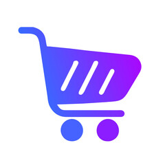 Shopping cart. Vector icon