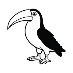 Obraz premium Colouring pages of bird