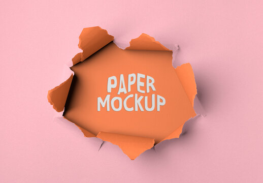 Torn Paper Frame Mockup