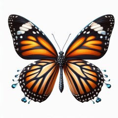 Fototapeta premium PNG Flying plain tiger butterflies butterfly animal insect 