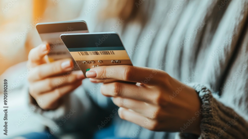Poster you can securely pay online using your smartphone.it's like using a credit card, but you do it throu
