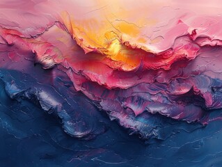 Abstract art with a focus on texture, using impasto techniques to create a sense of depth and dimension.