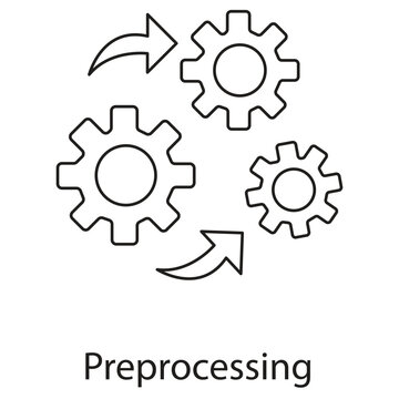Preprocessing Icon. Vector Icon Design