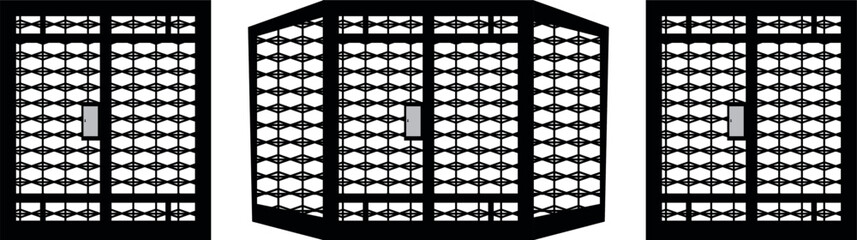 Wrought Iron Gate vector .