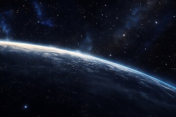 earth stars galaxy background space