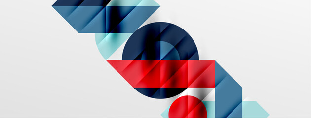 Round shapes, circles and lines minimal geometric background. Vector Illustration For Wallpaper, Banner, Background, Card, Book Illustration, landing page