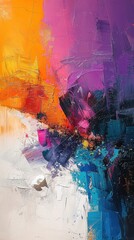 Obraz premium Abstract expressionist piece with expressive lines, capturing the artist's raw energy and emotion.