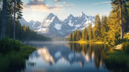 The Majestic Mountain Lake