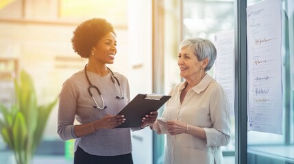 Obraz premium The Doctor and Patient Discussion