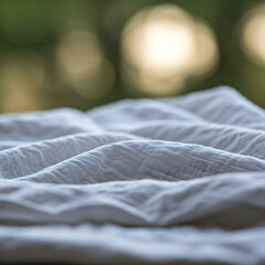 Close-up photograph of a type of fabric fiber.