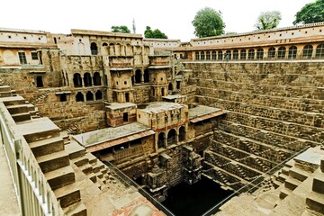 Chand Bawri stepwell, Abhaneri, Rajasthan, India, Asia