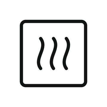 recommend clip art: Sauna hot steam isolated icon, vapor vector icon with editable stroke