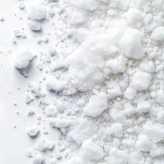 Icing Sugar on white background