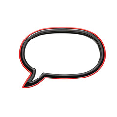 Naklejka premium rectangular speech bubble no background
