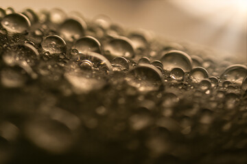 Gotas de agua en clave calida