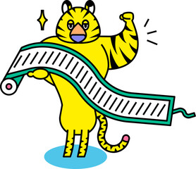 虎の巻を手にしたトラさん