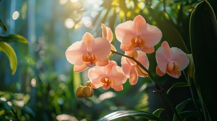 Orchid Bloom in Sunlight.