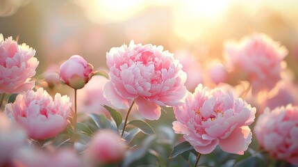 Pink Peony Sunset.