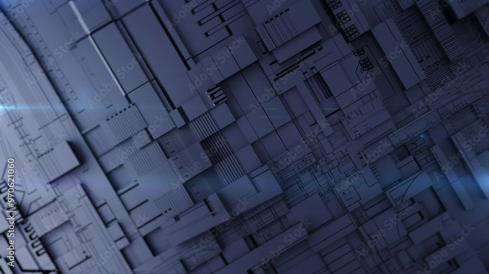 Poster 3d abstract background technology basic shape polygon for technology futuristic concept