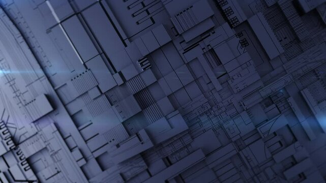 3D Abstract Background technology basic shape polygon for technology futuristic concept
