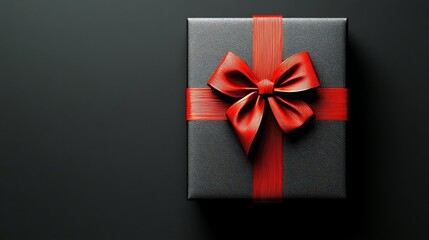 赤と黒の高級感のあるプレゼントボックス