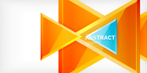 Triangle glass shapes geometric abstract background. Vector Illustration For Wallpaper, Banner, Background, Card, Book Illustration, landing page