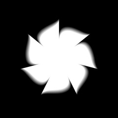 Abstract geometric shape design with grayscale color, Trendy background